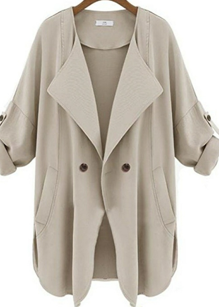 Light beige trench coat