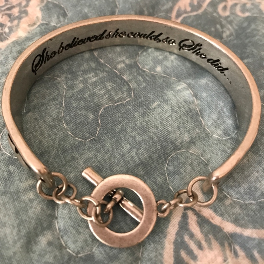 NIB Premier silver toggle bracelet.