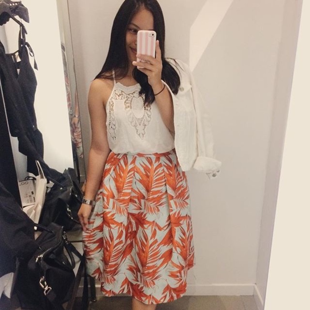 H&M midi skirt