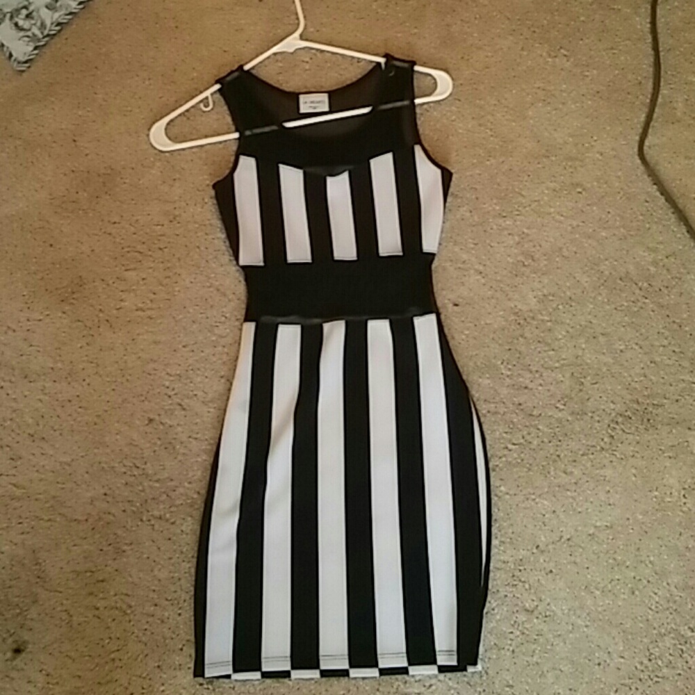 Black and white dress