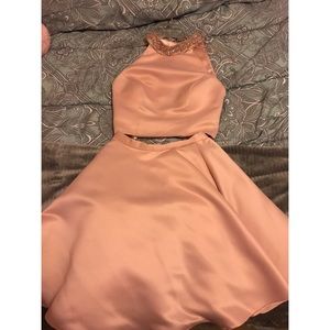 Formal Blush Pink 2 piece Dress