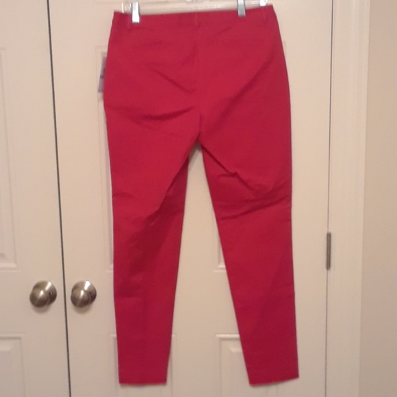 Michael Kors Red Tapered Full Length Pants - Picture 5 of 6