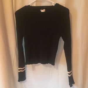 Black Cropped Sweater