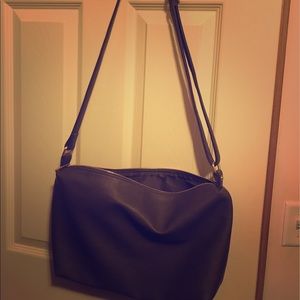 Faux leather cross body purse