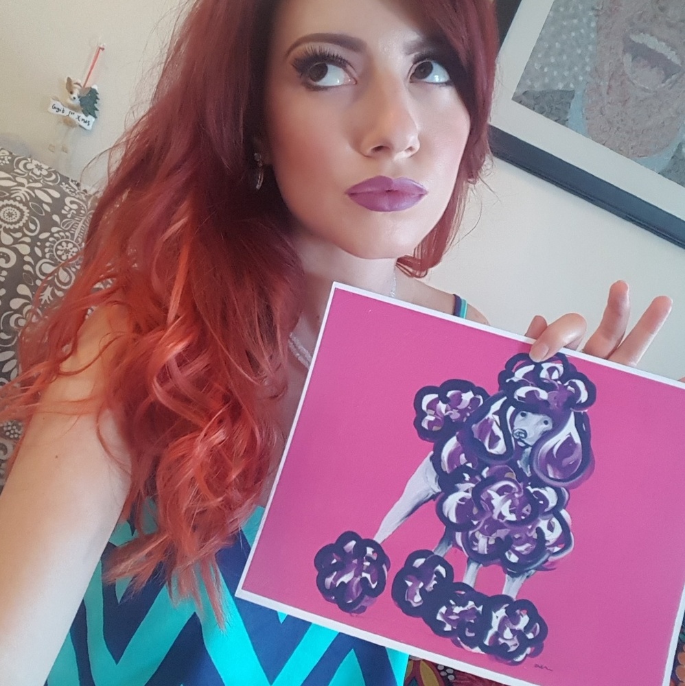 Posh Poodle art print