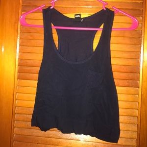 Small navy blue forever 21 crop tank top