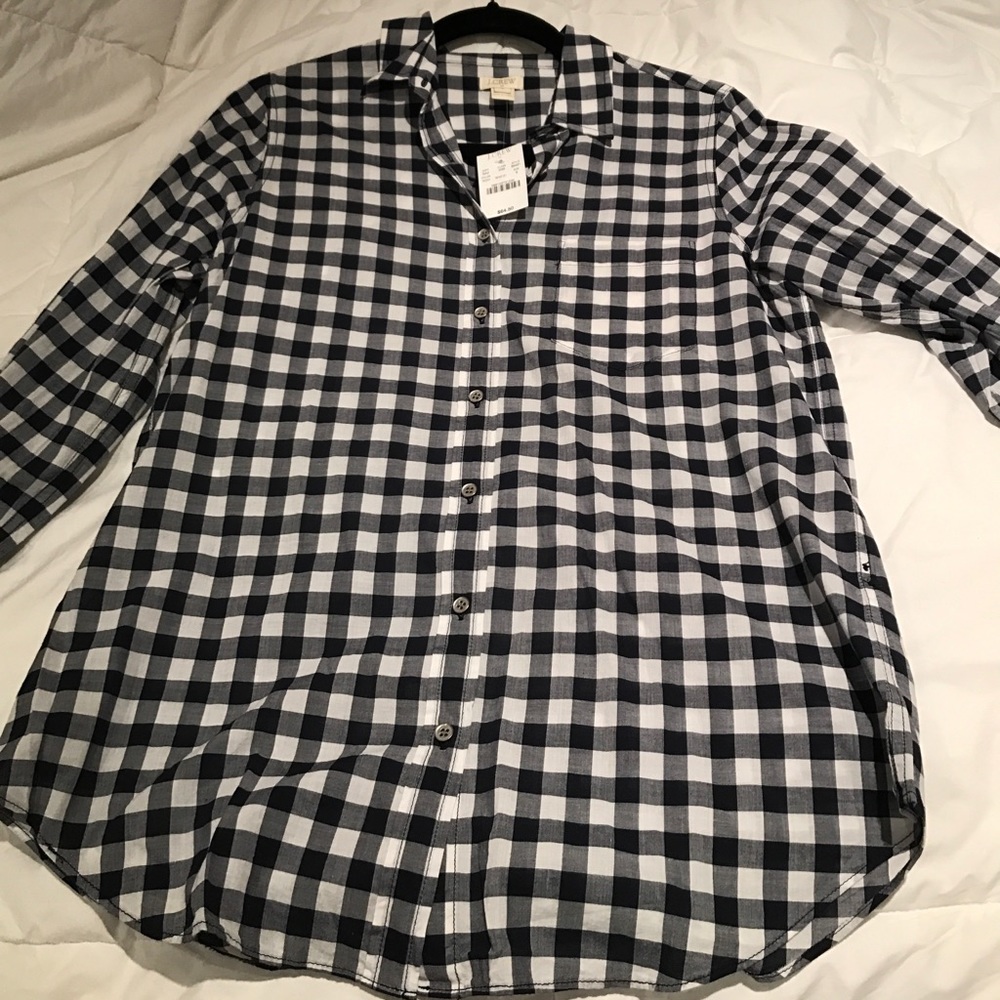 NWT J. Crew plaid shirt
