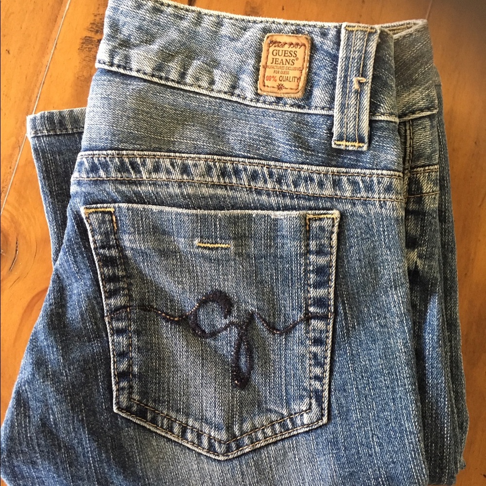 Guess Daredevil Flare super low rise jeans-hemmed