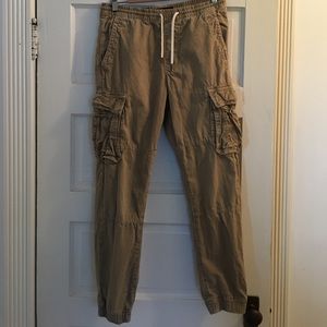 American Eagle tan joggers (Men's small)