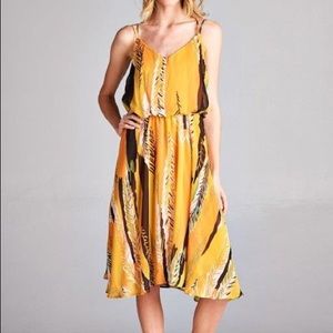 Tribal Bohemian Strappy Dress