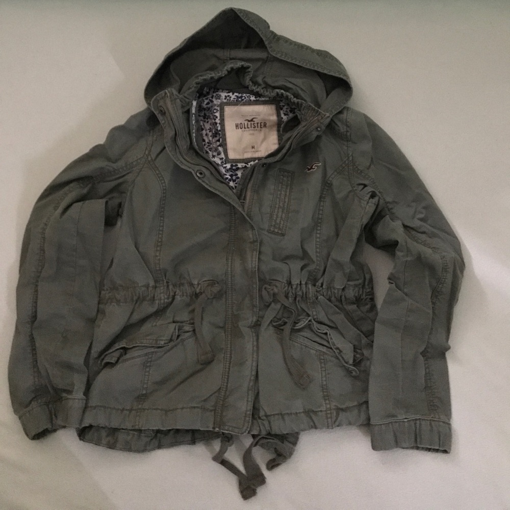 Nwt Hollister Point Vincent beach jacket olive M
