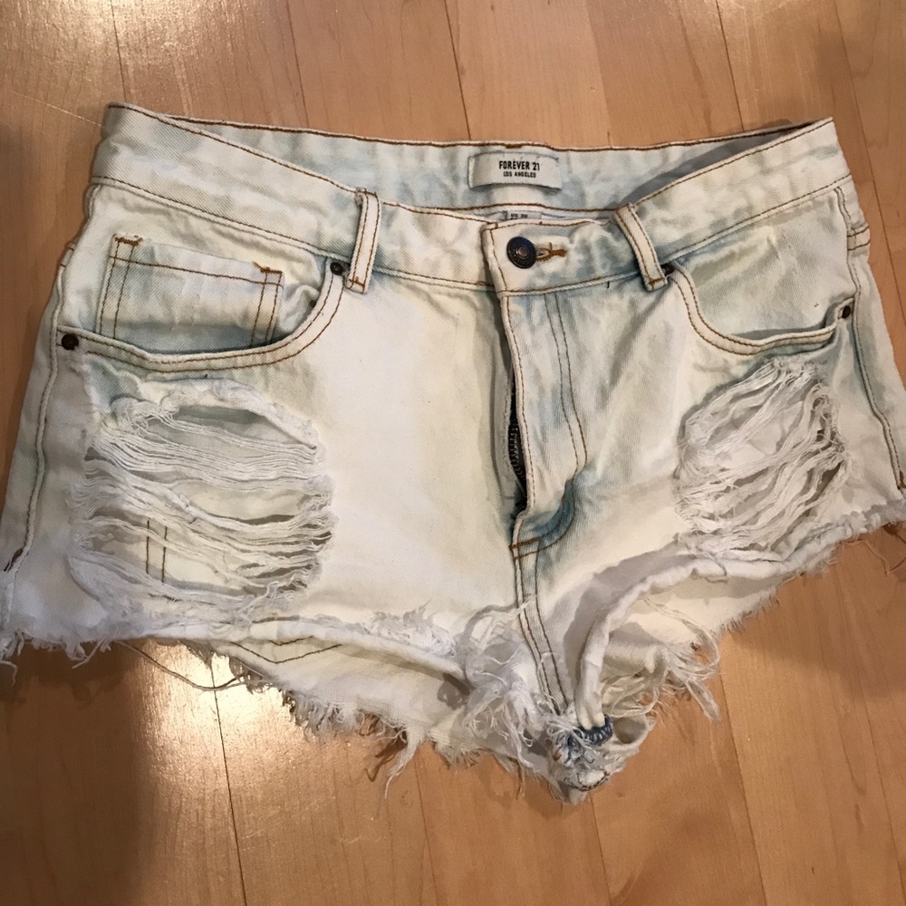 Light Wash Denim Shorts