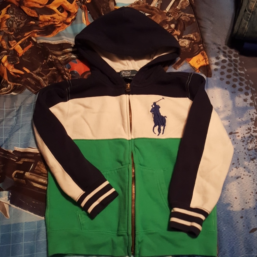 Boys big pony polo hoodie