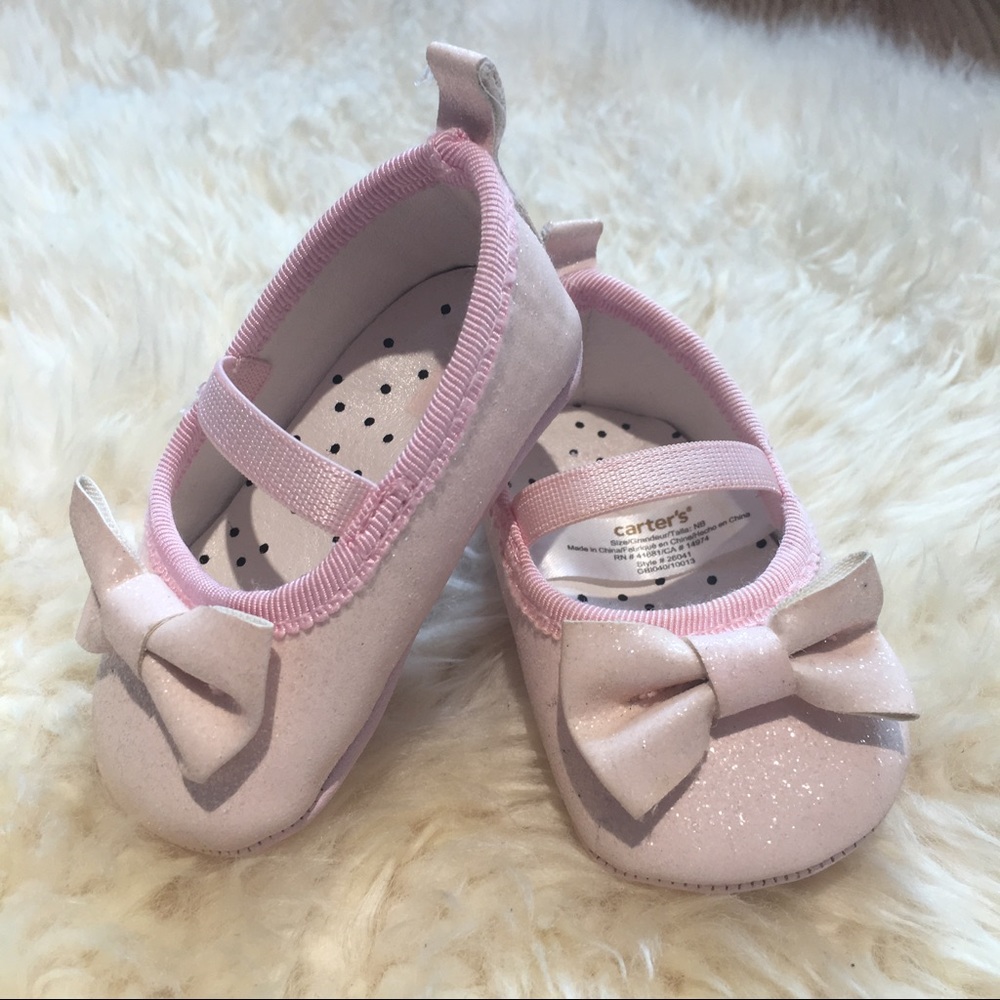 Carter's Baby Glitter pink shoes