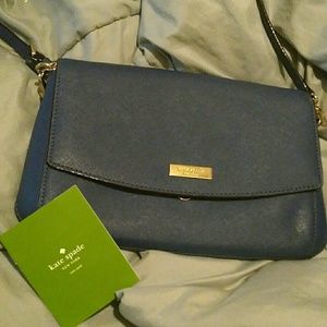 Handbag used Navy blue