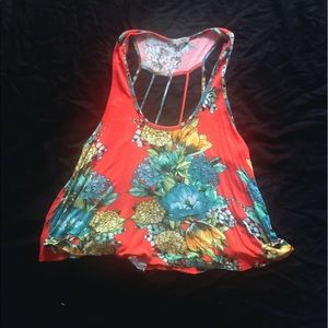 Bright Floral Crop Top