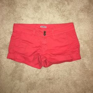 Orange shorts from Express