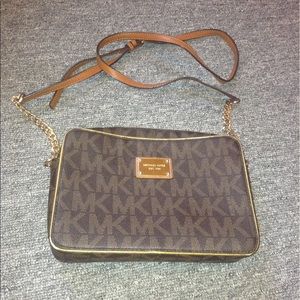 Brown Michael Kors Crossbody Purse
