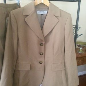 Tahari camel color pant suit