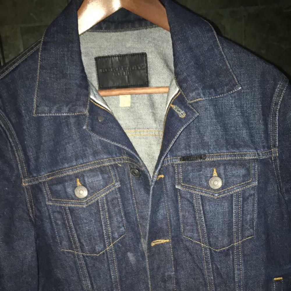 New men's Burberry denim jacket
