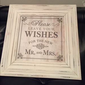 Wedding sign