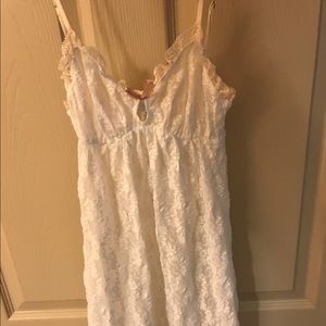 Eberjey all white lace chemise