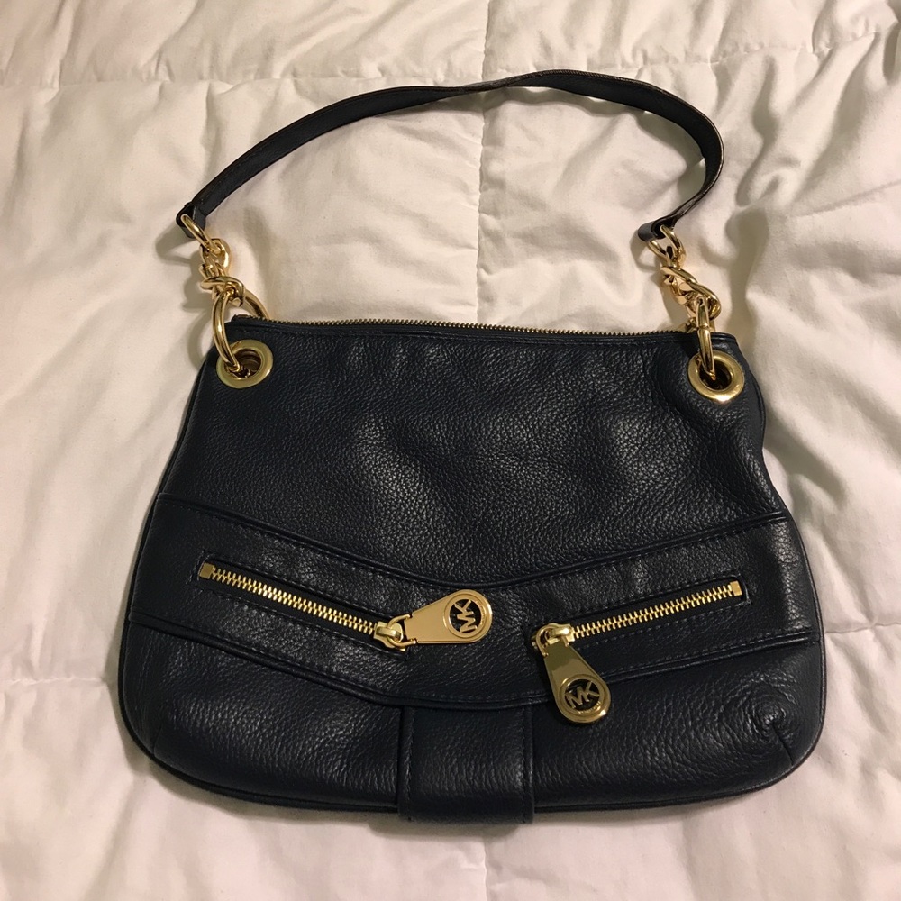 Navy Michael kors purse