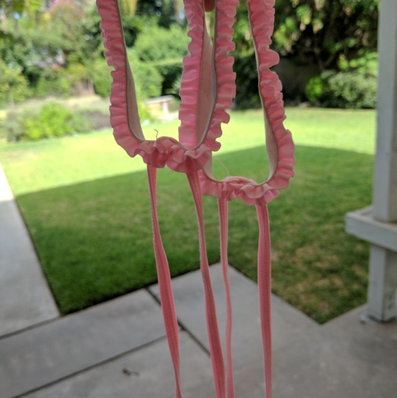 SOLD. Light Pink Leg Wraps - Picture 3 of 4