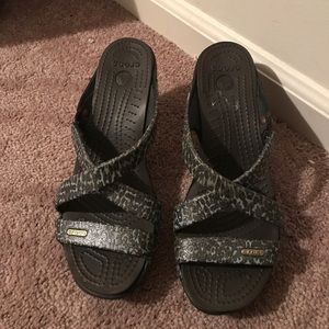 Dressy crocs heels