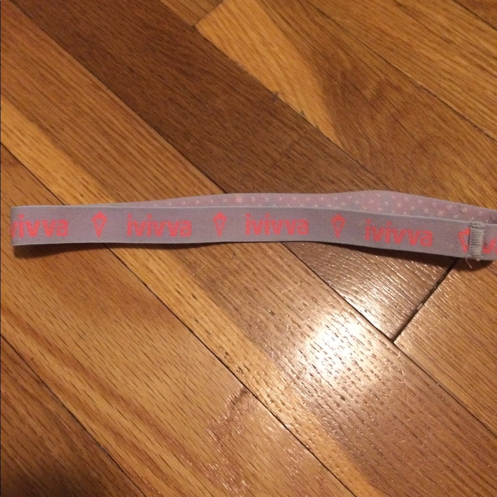 coral and grey ivivva headband