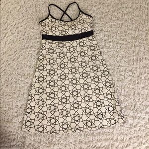 Soybu black and white geometric dress