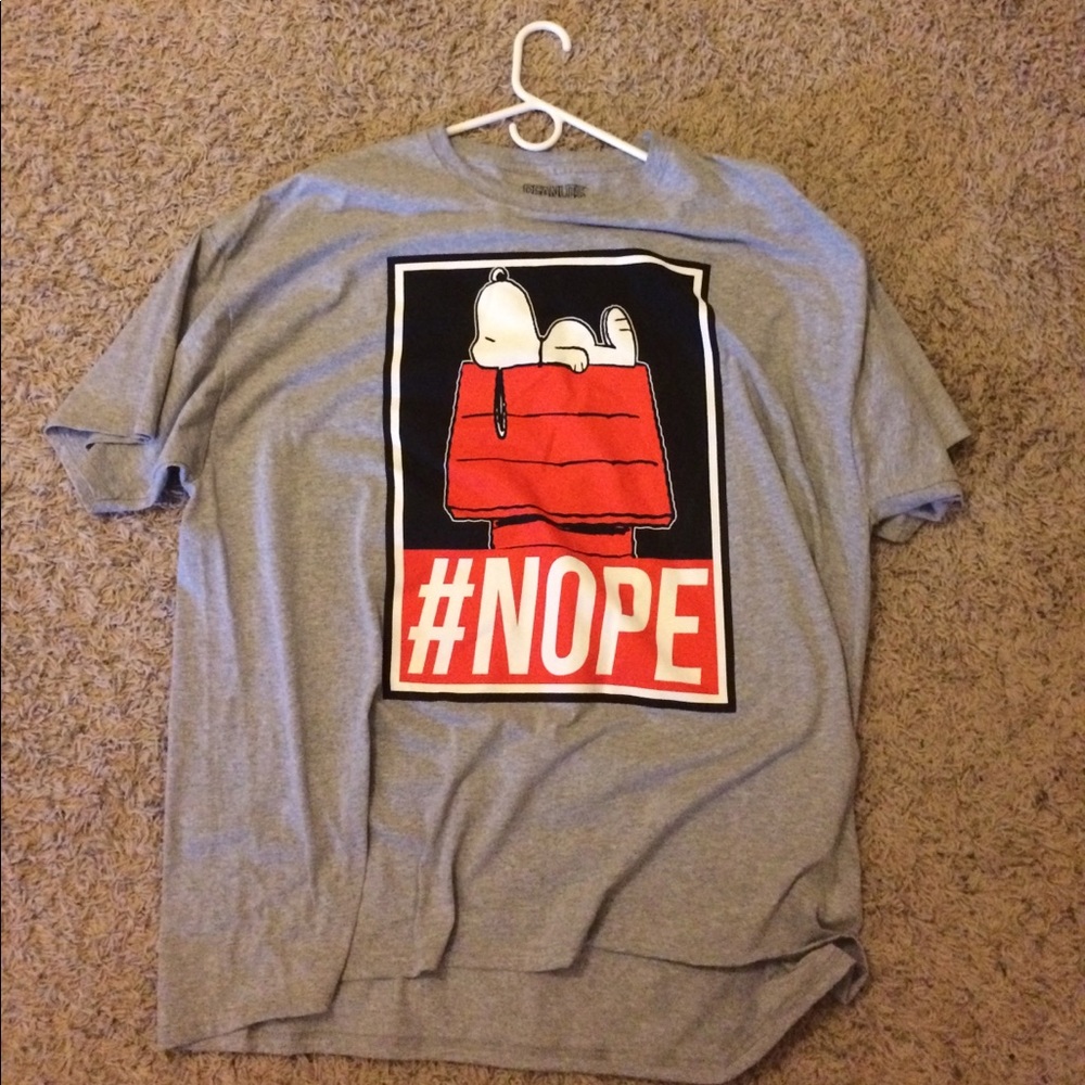 Peanuts snoopy #Nope T-Shirt