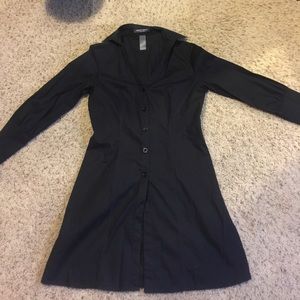 Women's Black Long Top