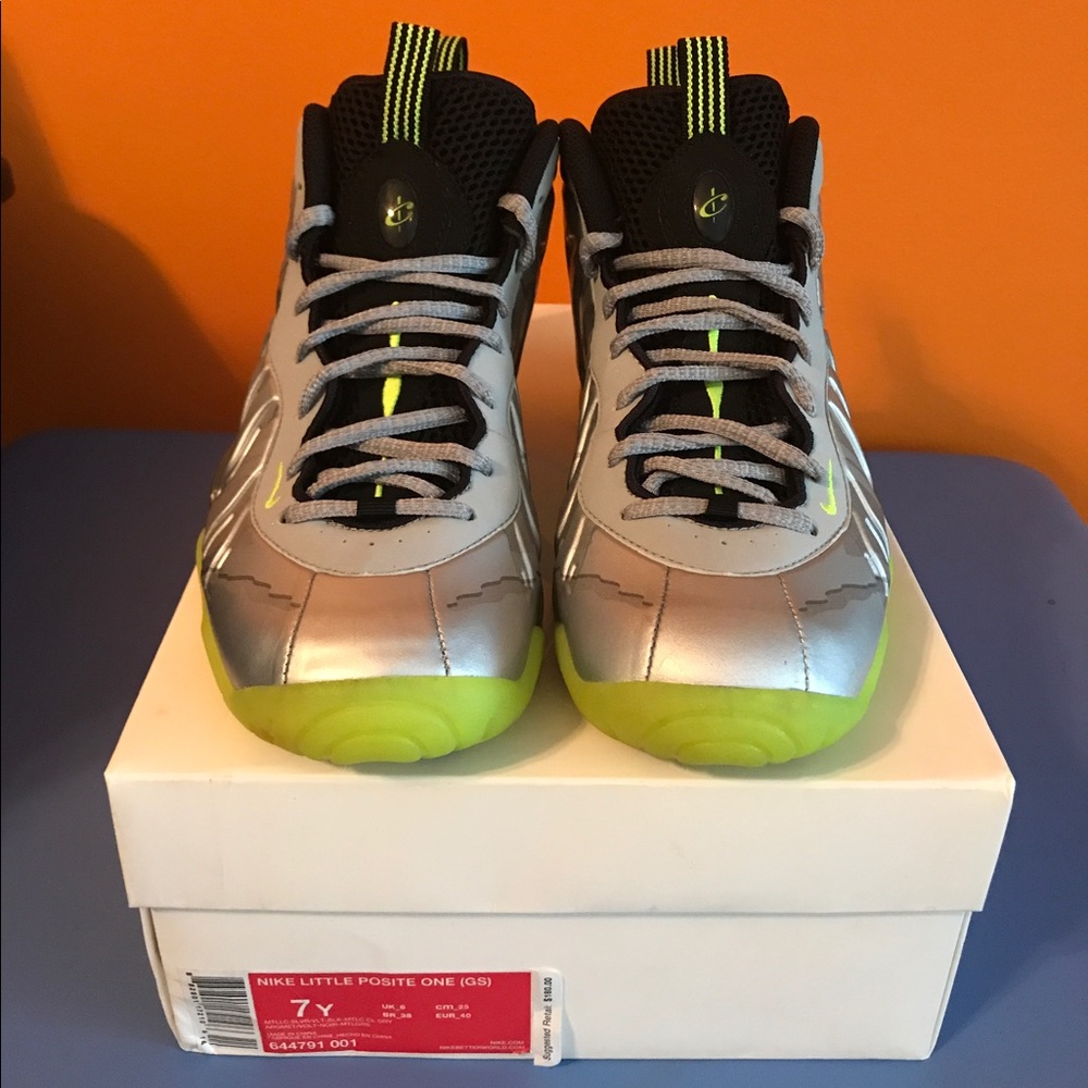 Nike Little Posite One Silver Camo