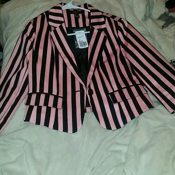 pink stripe jacket