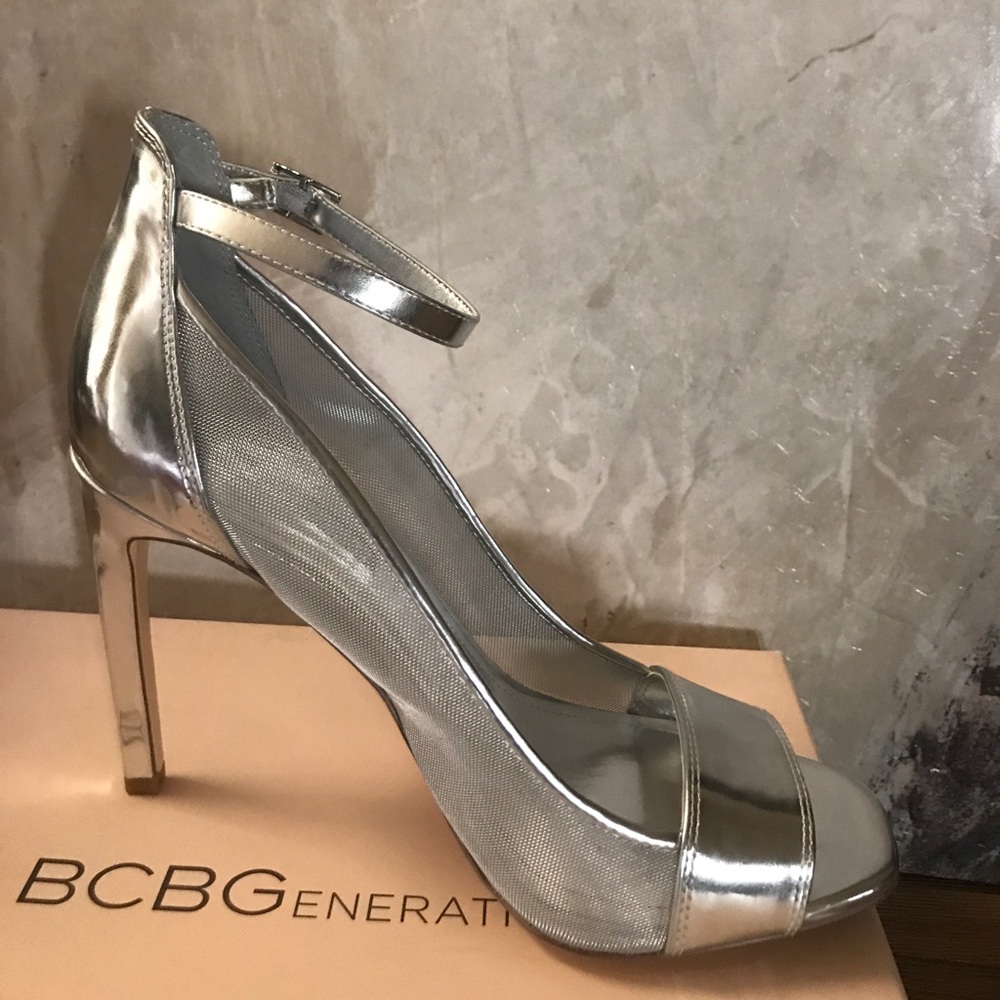 Silver Mesh 4.5" sandal