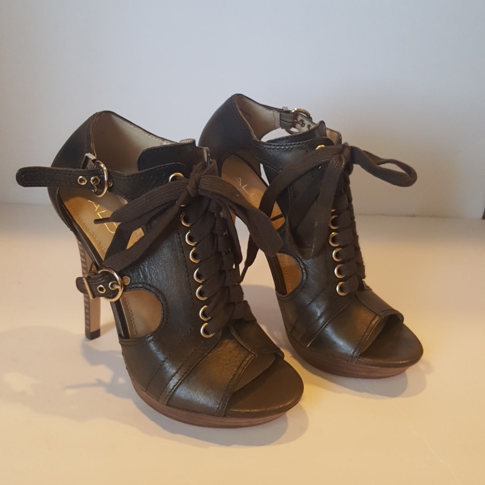 Aldo tie up heels