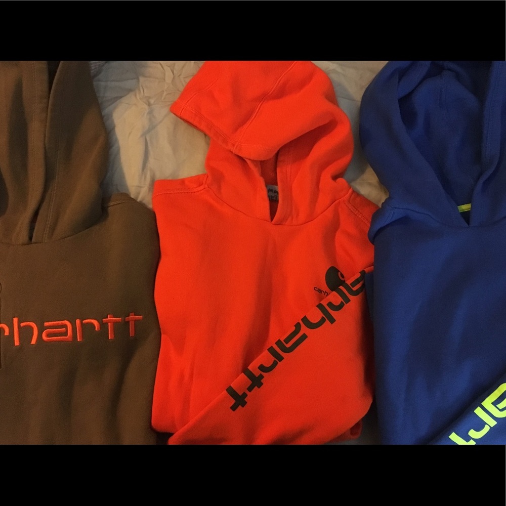 Boys Carhartt Pull Over Hoodies