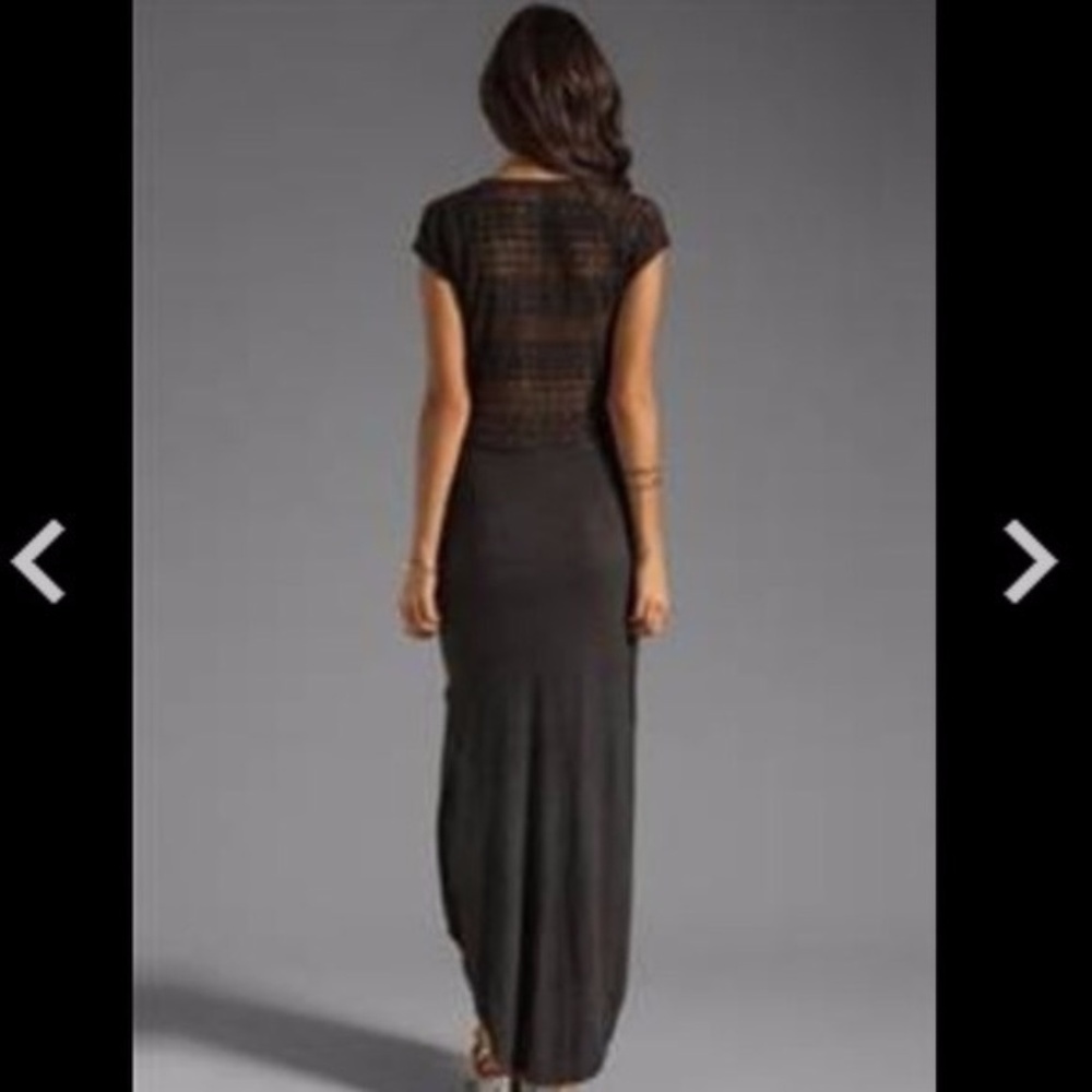 Free People Crochet Back Maxi Dress w/ Side slits