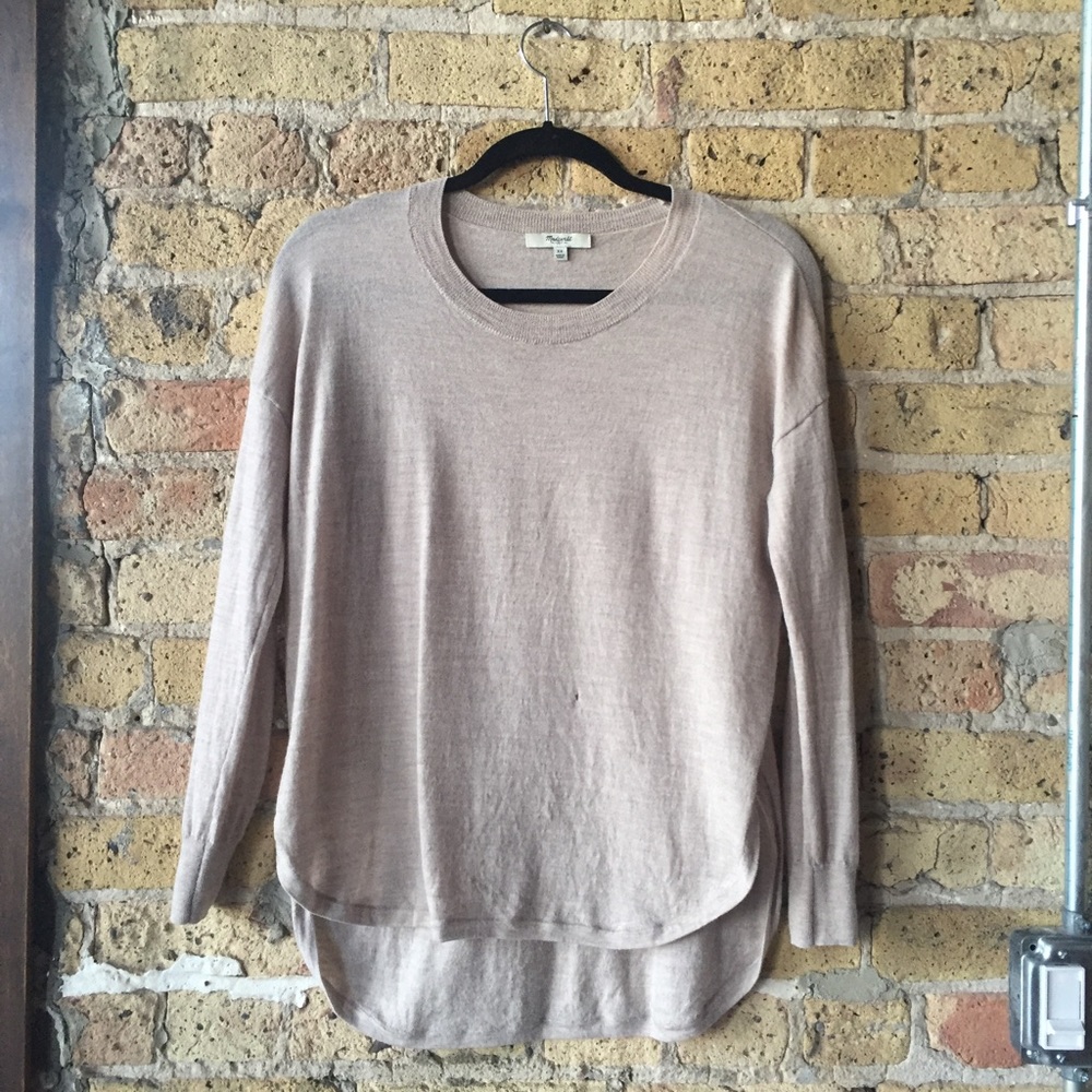 Madewell Northstar wool sweater high low