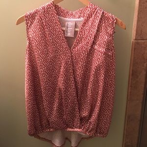 Dolan Left Coast ruched bottom tank blouse