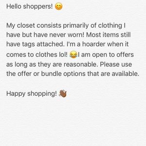 Info for buyers!