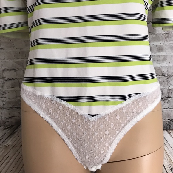 A'nue Ligne over lace bottom bodysuit top - Picture 2 of 6