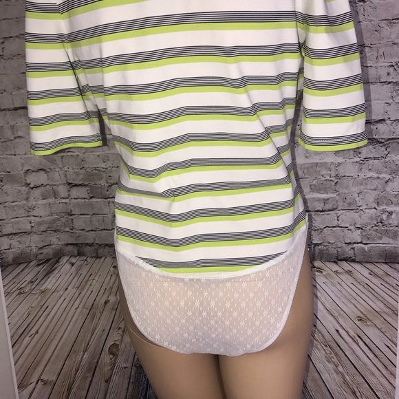 A'nue Ligne over lace bottom bodysuit top - Picture 3 of 6