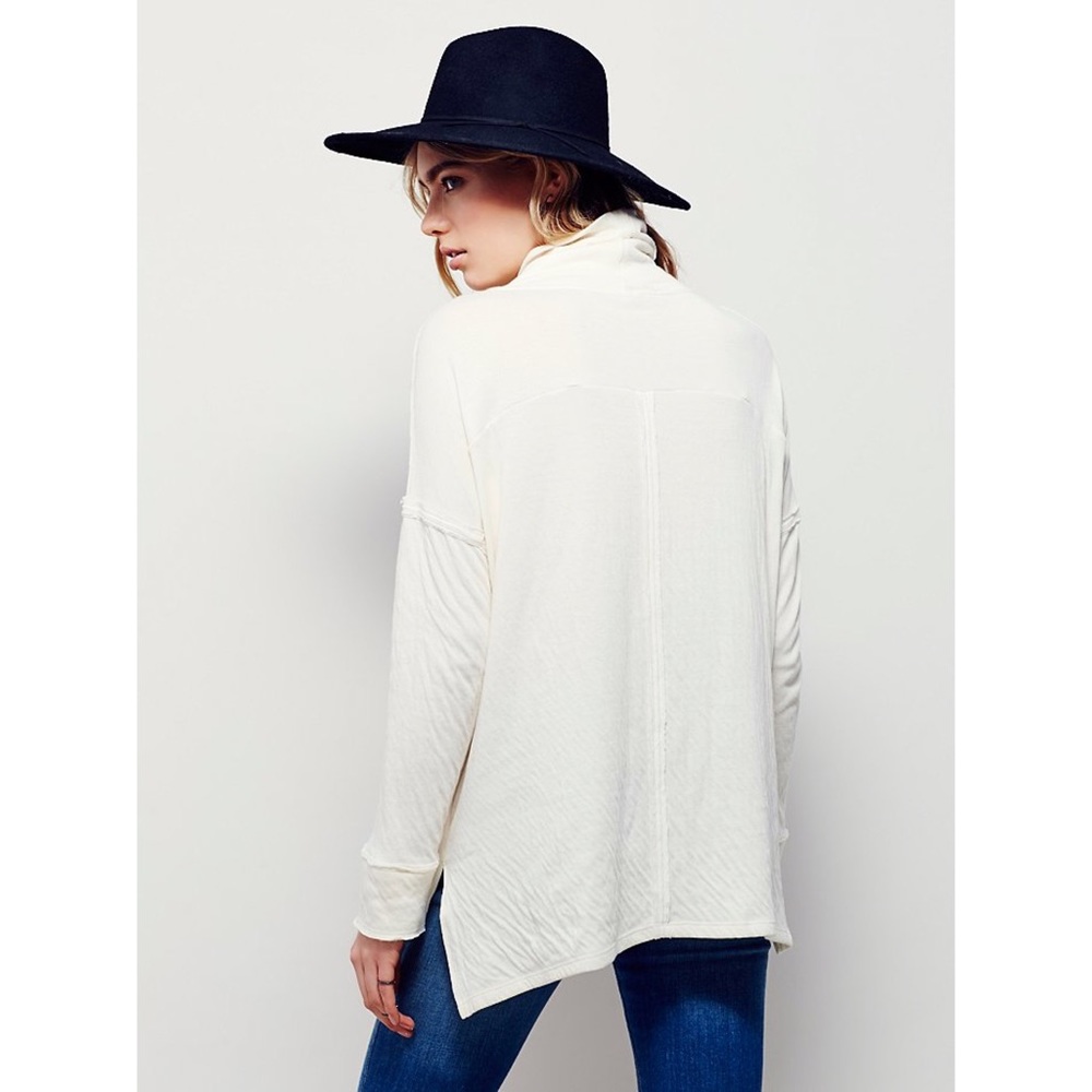 Free People Long Flight Pullover Turtleneck Top - Picture 5 of 7