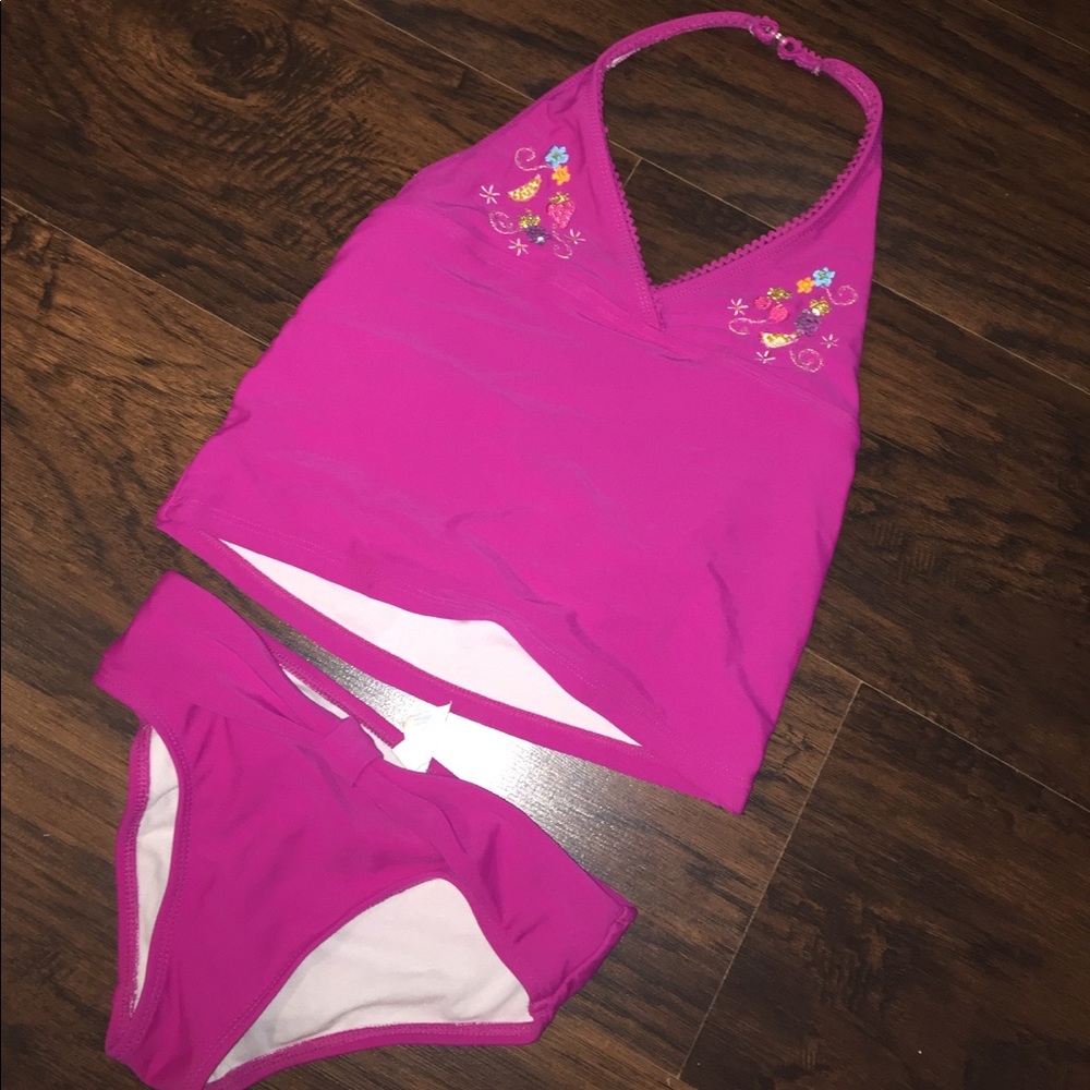 2 piece girl bathing suit