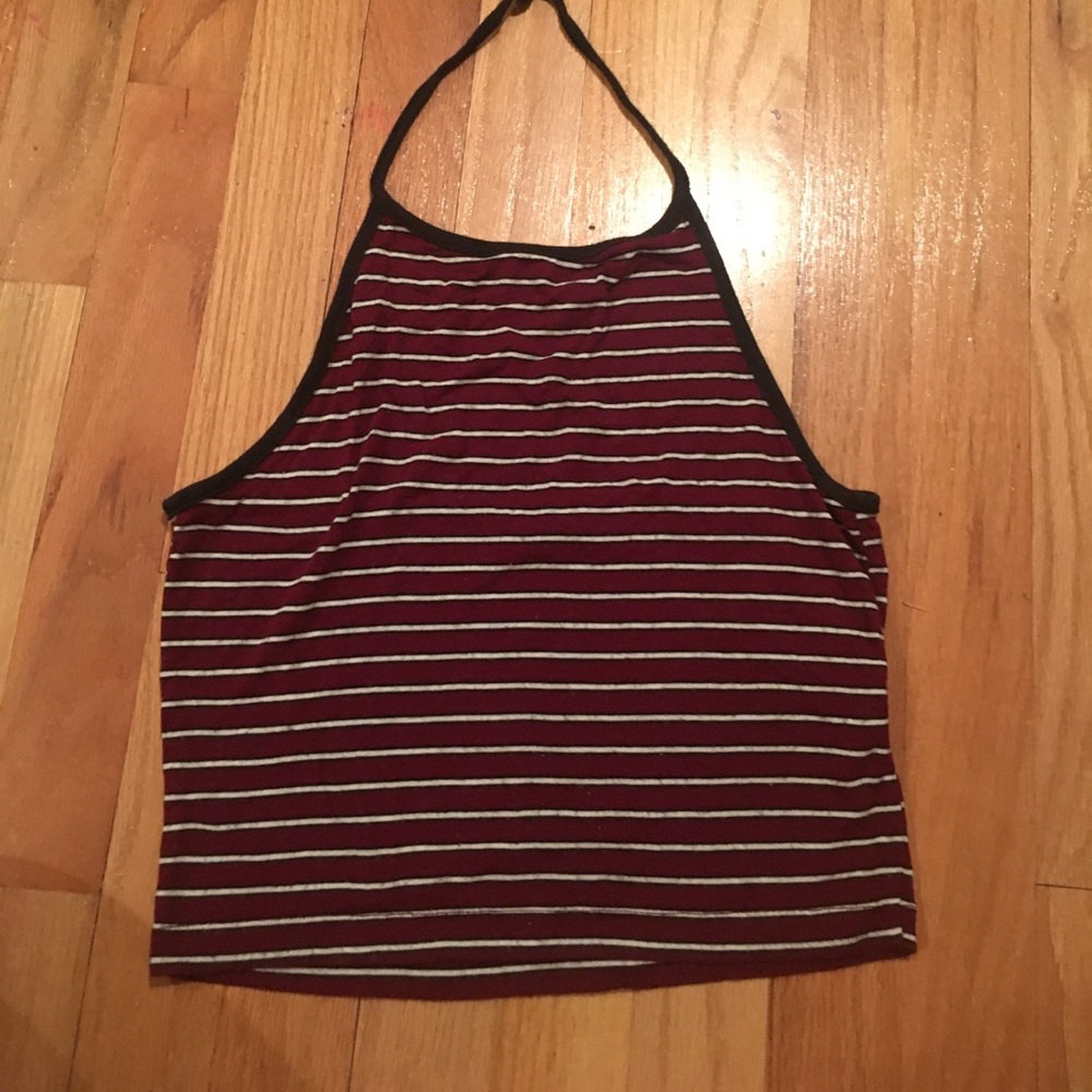 brandy melville striped halter
