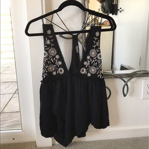Urban Outfitters embroidered tank top