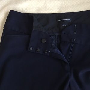 Express Navy Blue Editor Wide Waistband - 12 Long