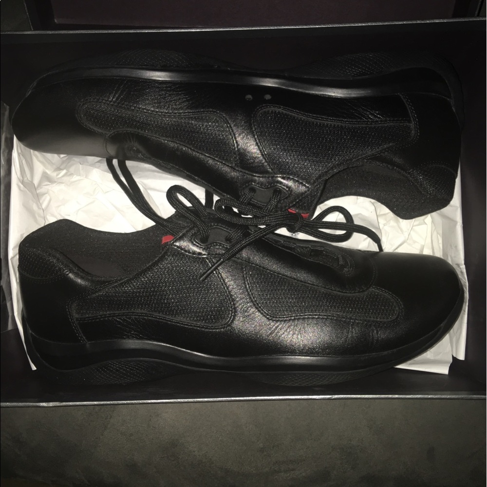 Classic Black size 12 Prada shoes.